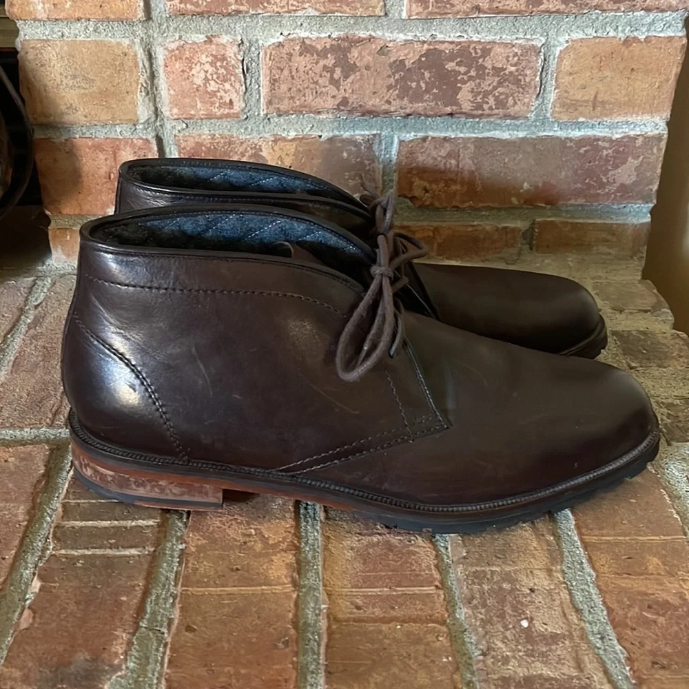 Cole Haan Brown Leather Chukka Boots